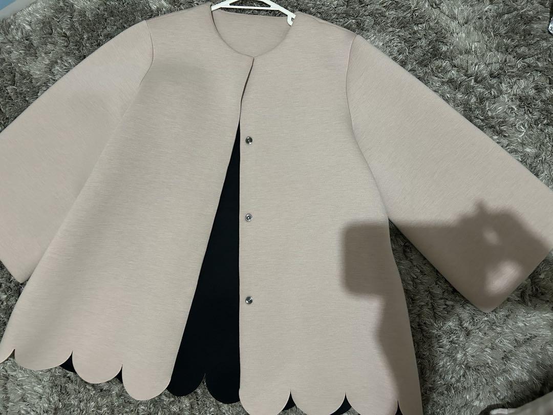 【完売品】ネージュ neige スカラップAラインジャケットコート ノベルティ付