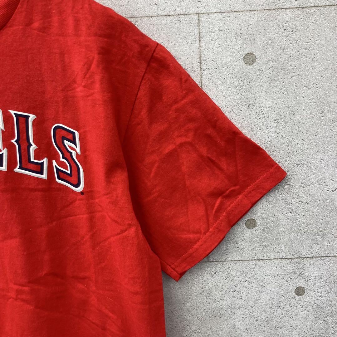 majestic マジェスティック Tシャツ エンゼルス MLB メンズ M 赤