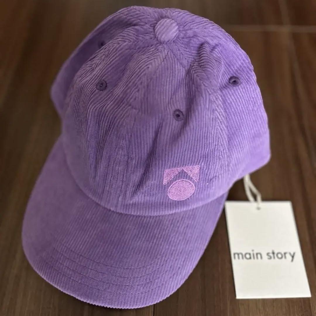 【新品未使用】main story コーデュロイキャップ M