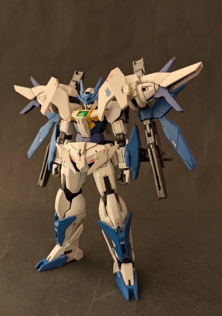 HG 1/144ガンダムダブルオースカイメビウス 専用台座付　塗装済　完成品