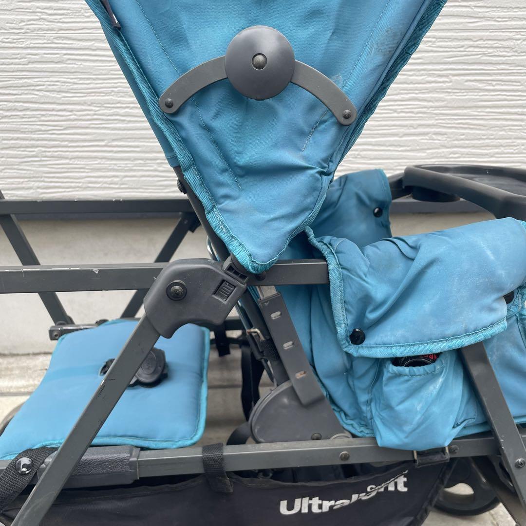joovyジュービー カブースウルトラライト 二人乗りベビーカー　レインカバー