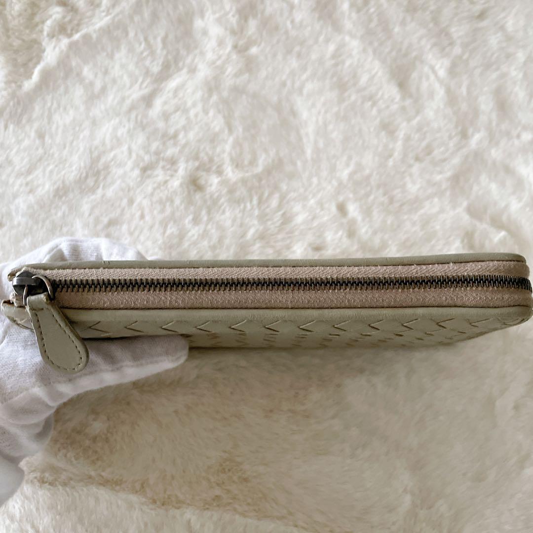 よち☆様美品☆BottegaVeneta イントレチャート L字ファスナー長財布