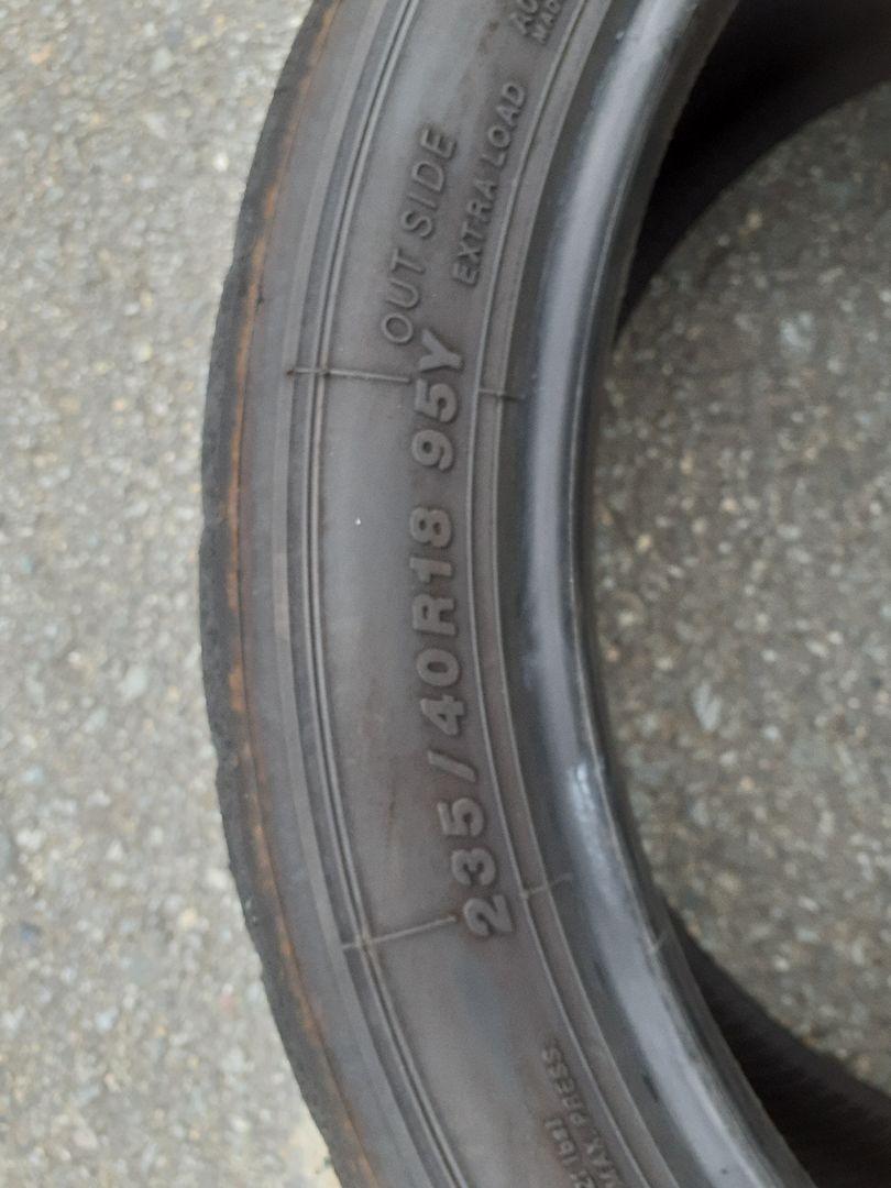 4*7様 23年 ヨコハマ　アドバンA052　 　235/40R18インチ 4本