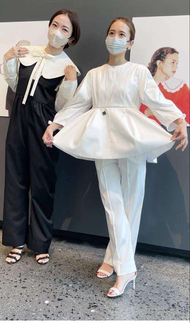 yori サテンワイドパンツ38 美品