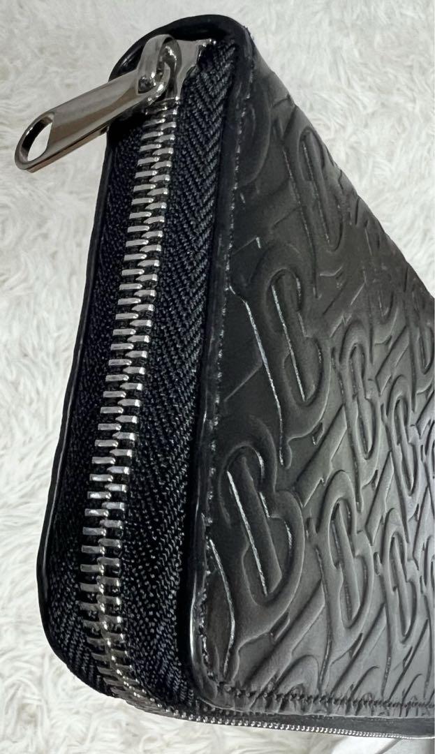 Burberry バーバリー ラウンドファスナー長財布 TB モノグラム