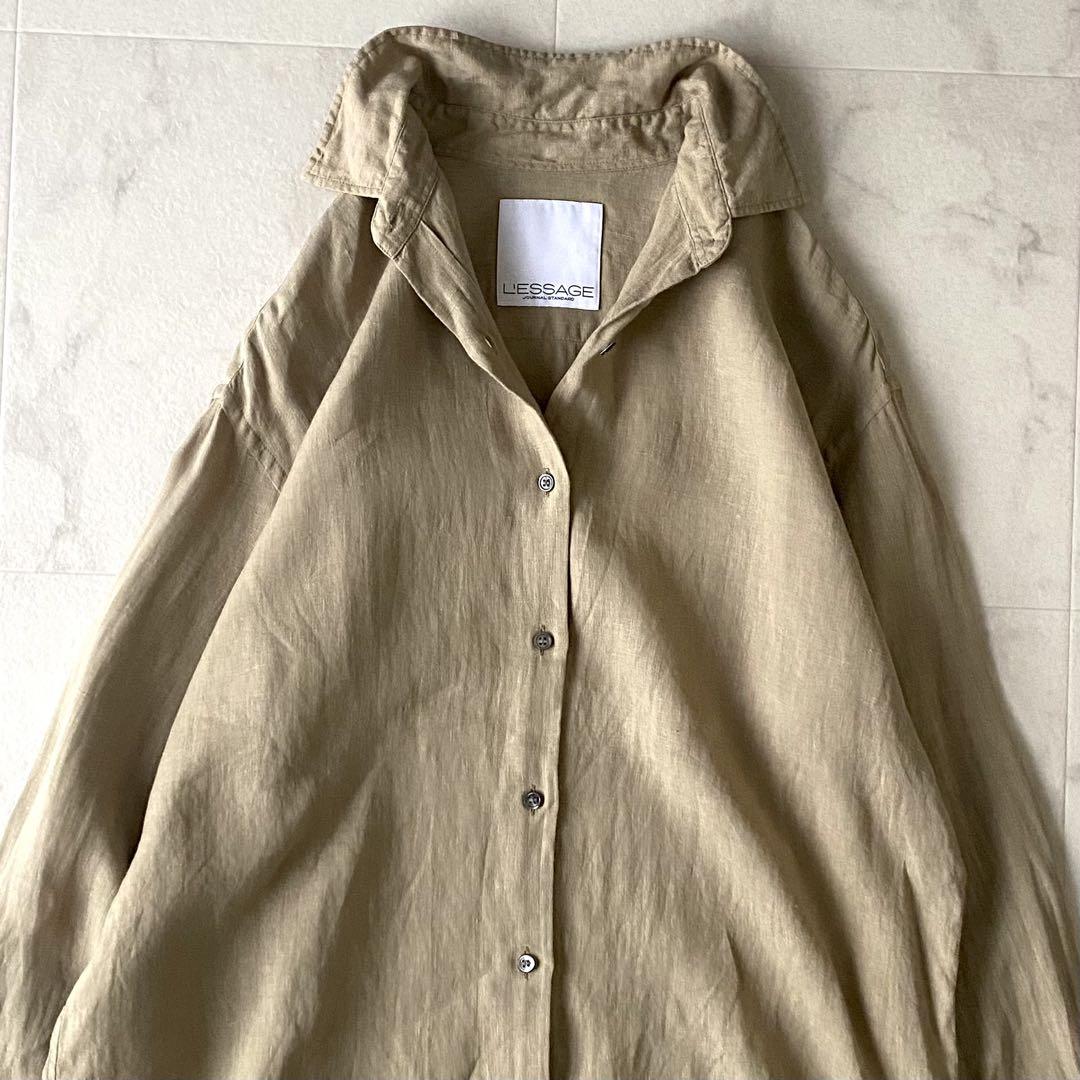 美品☆ジャーナルスタンダードレサージュ 麻100% リネンシャツ