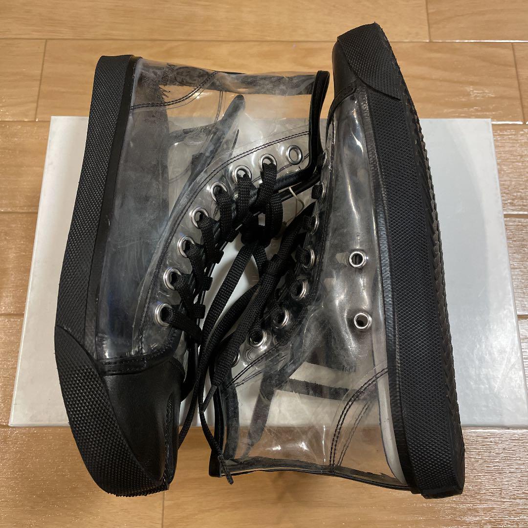 12515円 数量限定アウトレット最安価格 新品 24cm maison margiela タビスニーカー クリア 黒 12515円 数量限定アウトレット最安価格 新品 24cm maison margiela タビスニーカー クリア 黒
