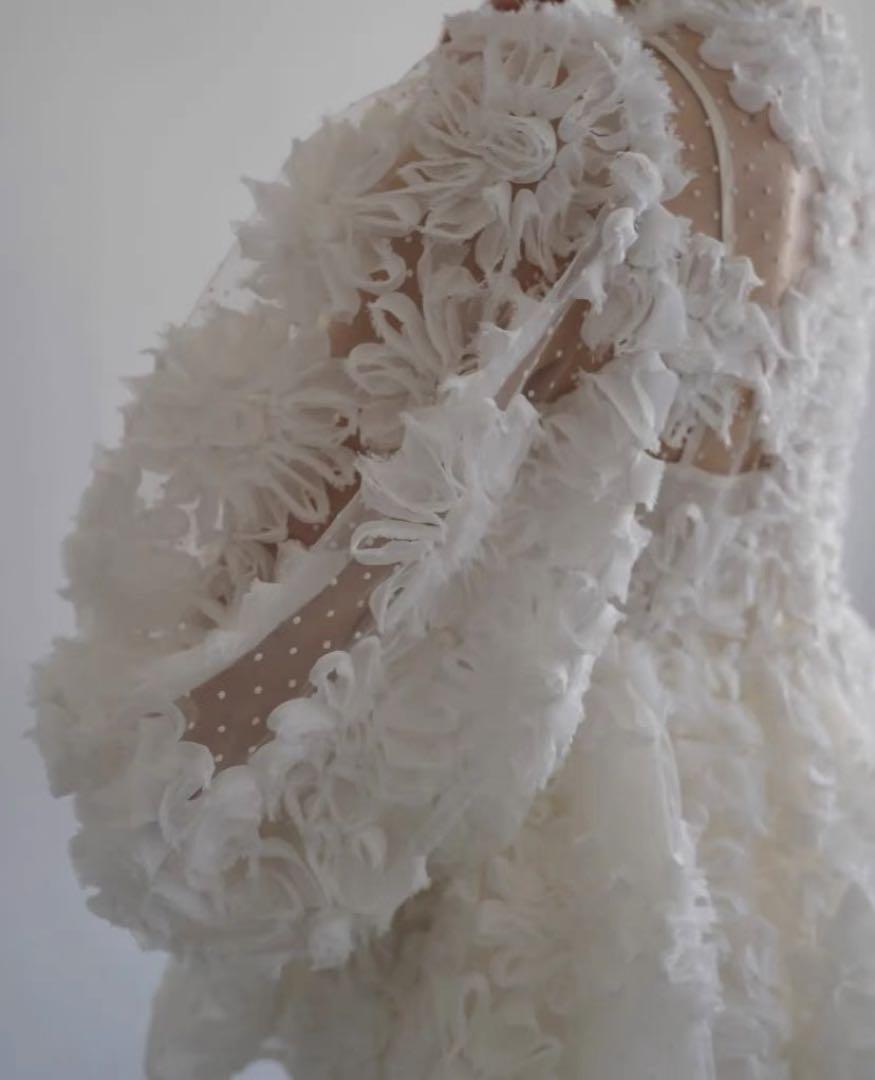 Acka flower peplum blouse ブラウス 半袖 トップス - メルカリ