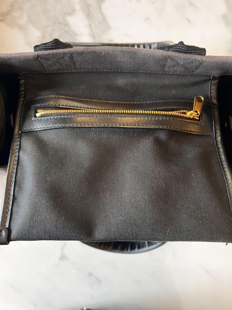 BALENCIAGA ハードウェア ハンドバッグ トートバッグ キャンバス 黒