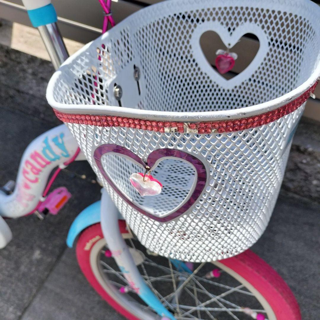 幼児用自転車 18インチ 水色とピンク