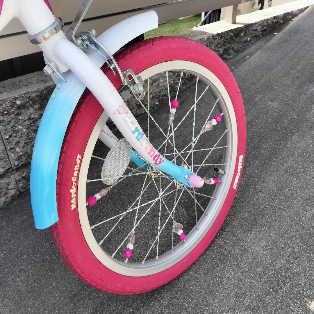 幼児用自転車 18インチ 水色とピンク