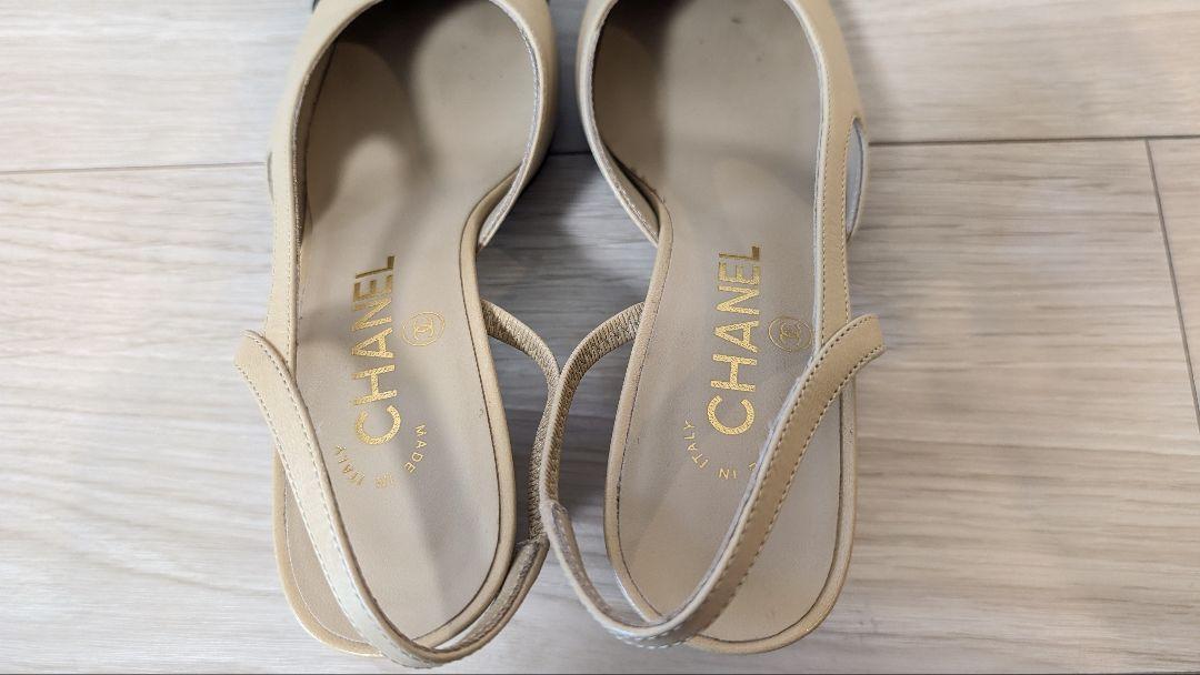 CHANELシャネル パンプス スリングバックシューズ