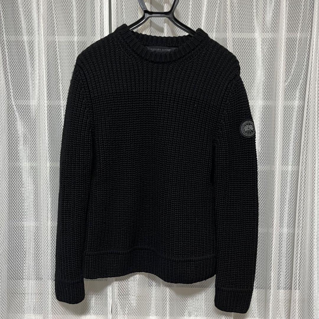 CANADA GOOSE ブラック ニットセーター トップス