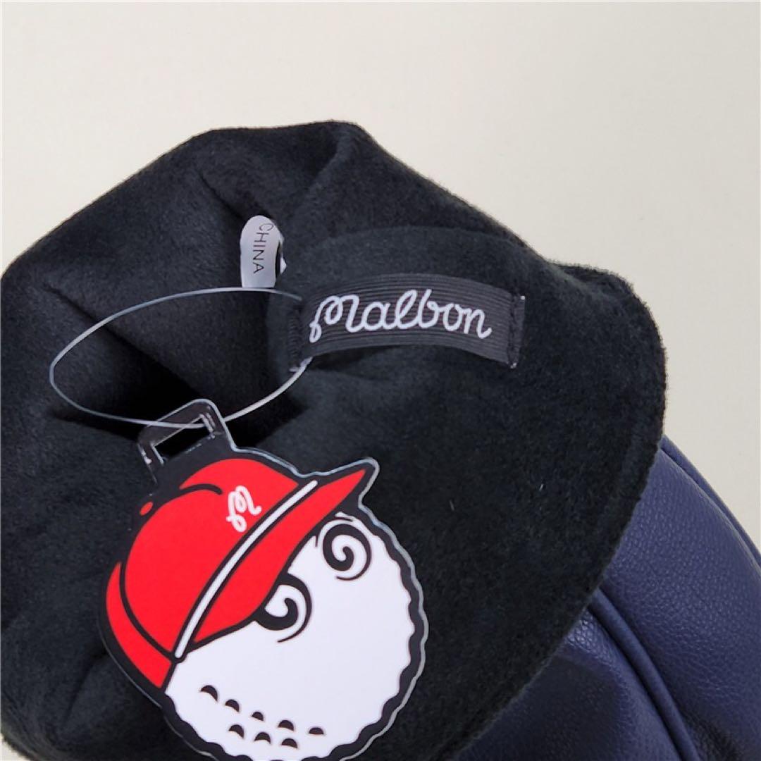 【大人気新品4点セット】野球帽Malbon Golfマルボンクラブカバーネイビー