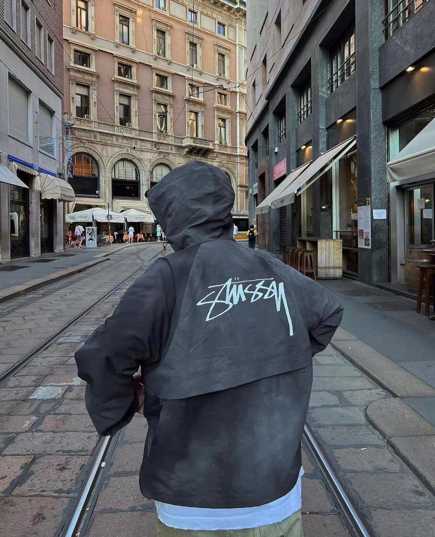 Stussy Wave Dye Beach Shell Jacket M