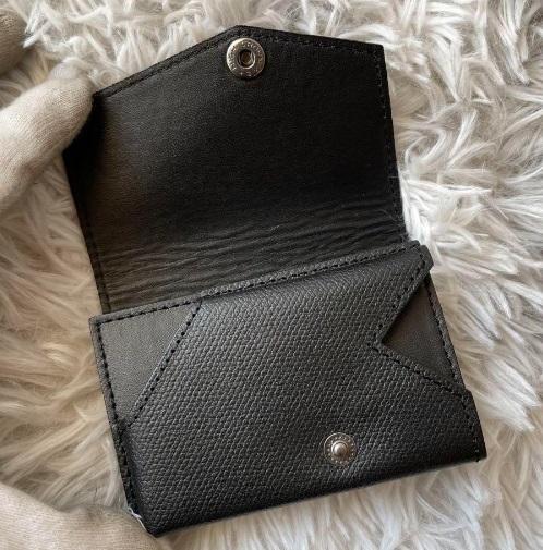 値下げ】【美品】アブラサス 小さい財布 ブラック
