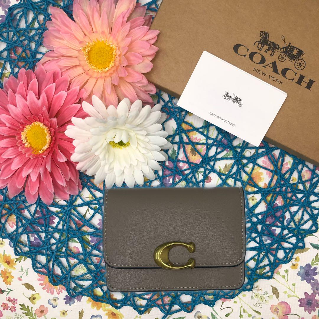 COACH カードケース グレー系
