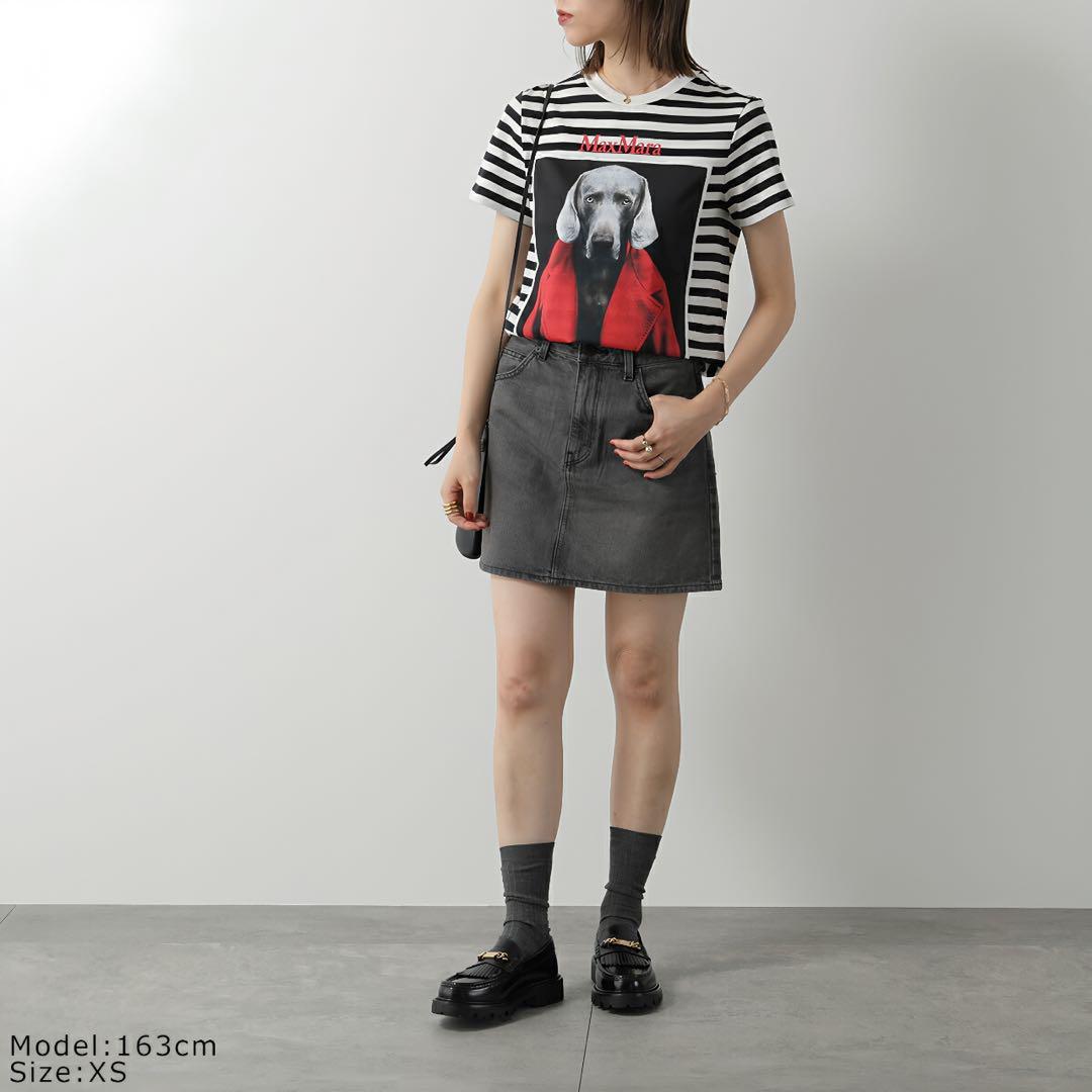 新品タグ付【MAX MARA】ロッソピュアコットン ジャージー TシャツXS
