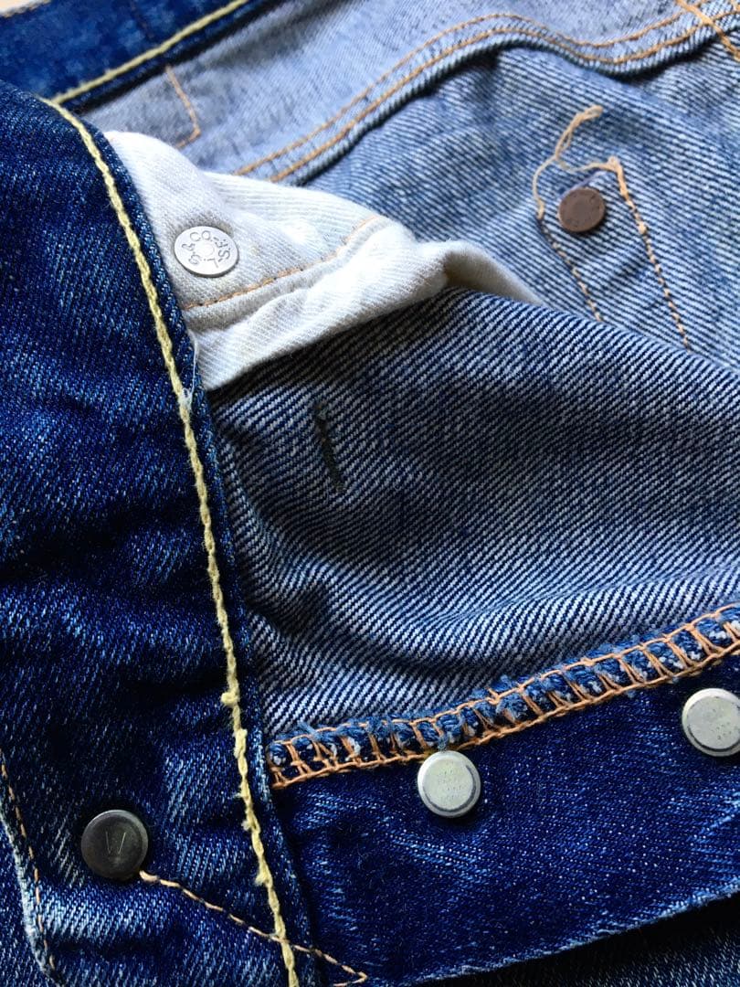 【極上】濃紺 501XX 34×31 60年代 鬼ヒゲハチノス リーバイス