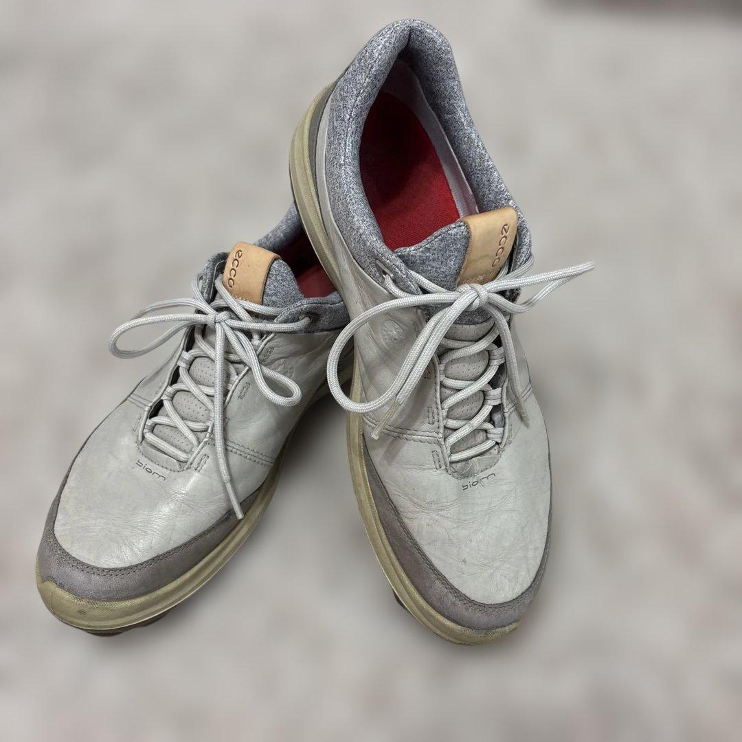 ECCO グレー ゴルフシューズ　エコー　42（26.5㌢）