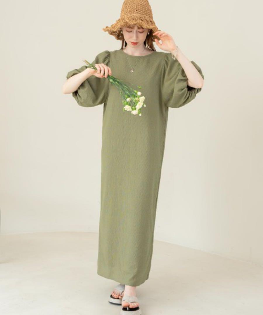 美品！hinari ワンピース　グリーン