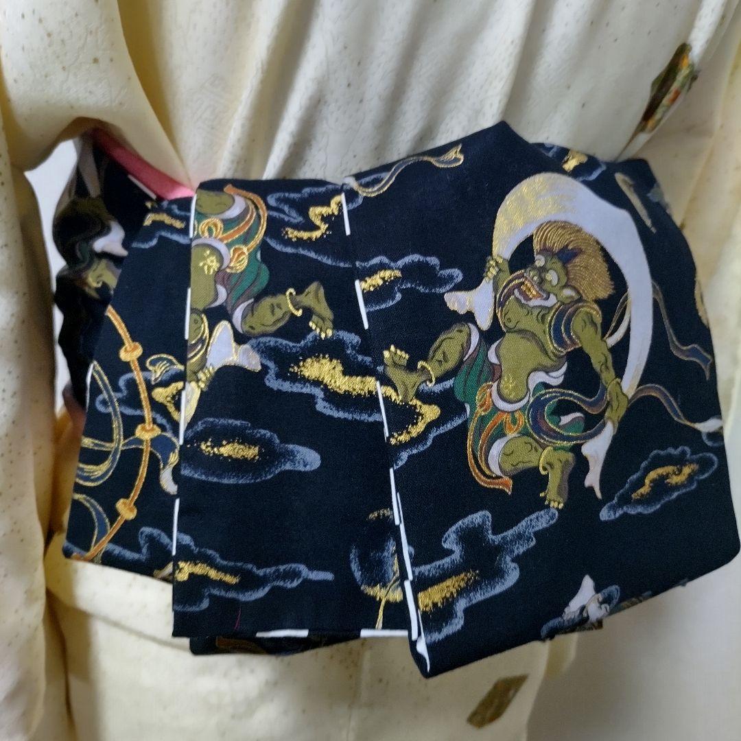 大人の兵児帯　兵児帯　パンジー　ハンドメイド 大人の兵児帯 兵児帯 パンジー ハンドメイド - 着物・浴衣セール