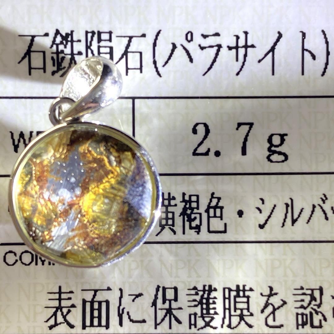 【ソーティング付】希少❣️パラサイト隕石六芒星ペンダント