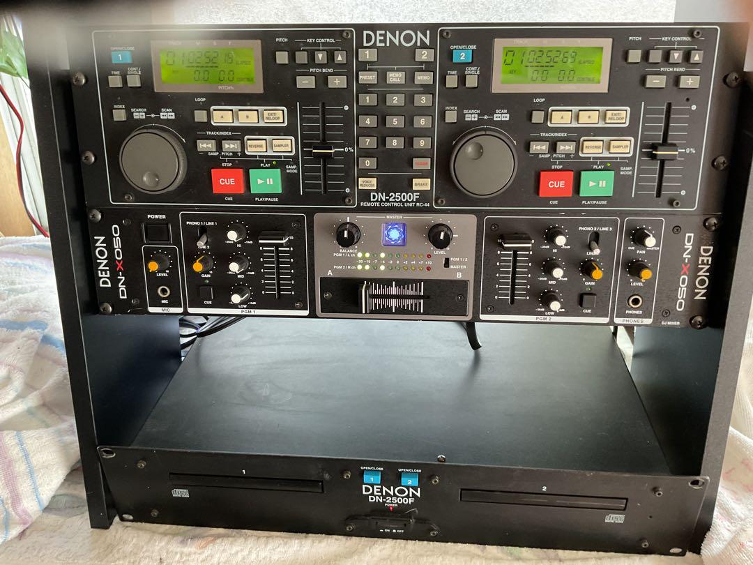 DENON DN-2500F CDプレーヤー& DN-X050ミキサー音出し確認