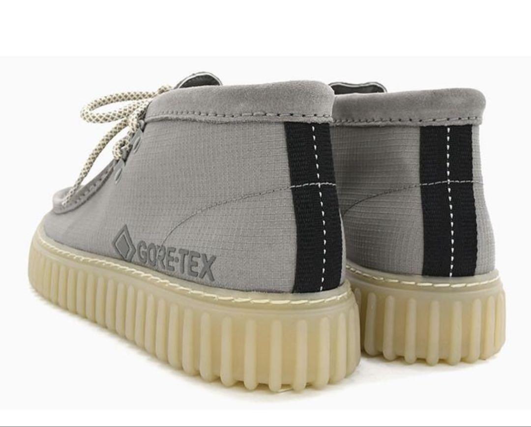靴 Clarks Torhill Hi GTX Grey Combi