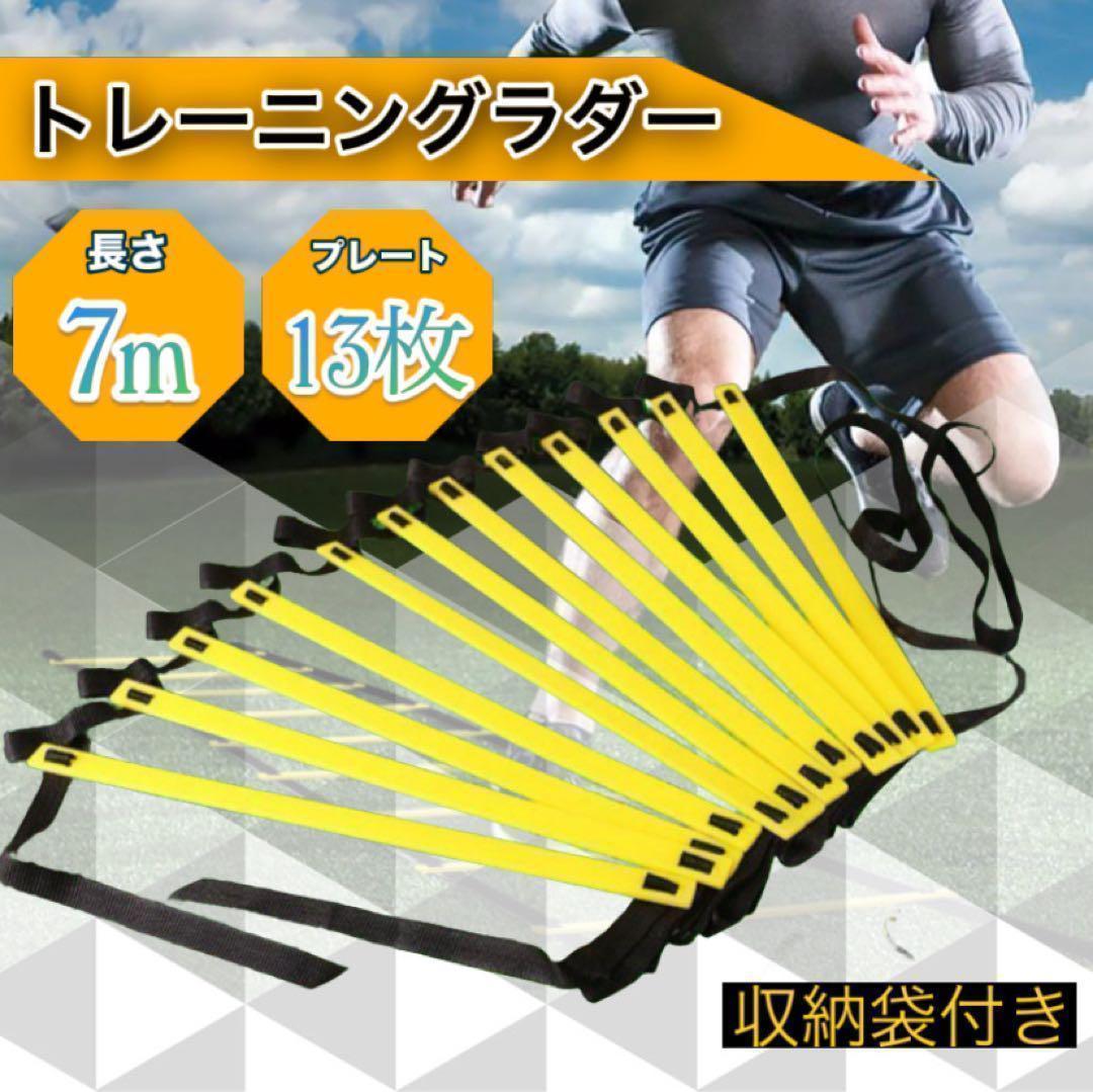 トレーニングラダー　7m　プレート13枚　イエロー×ブラック (7m　13枚) Amazon.co.jp: トレーニングラダー 7m プレート13枚 イエロー