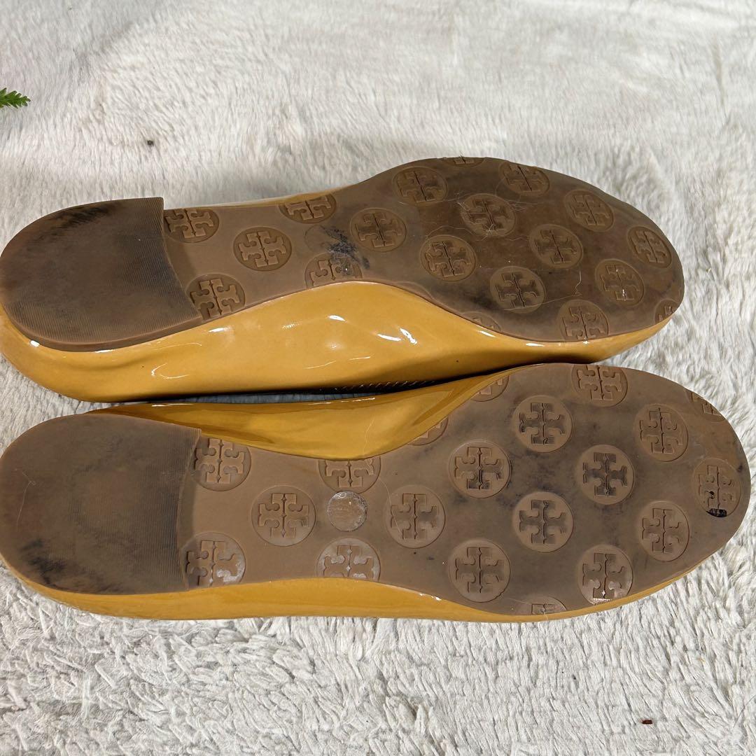 【TORY BURCH】トリーバーチ　フラットシューズ　24相当　ゴールドメタル