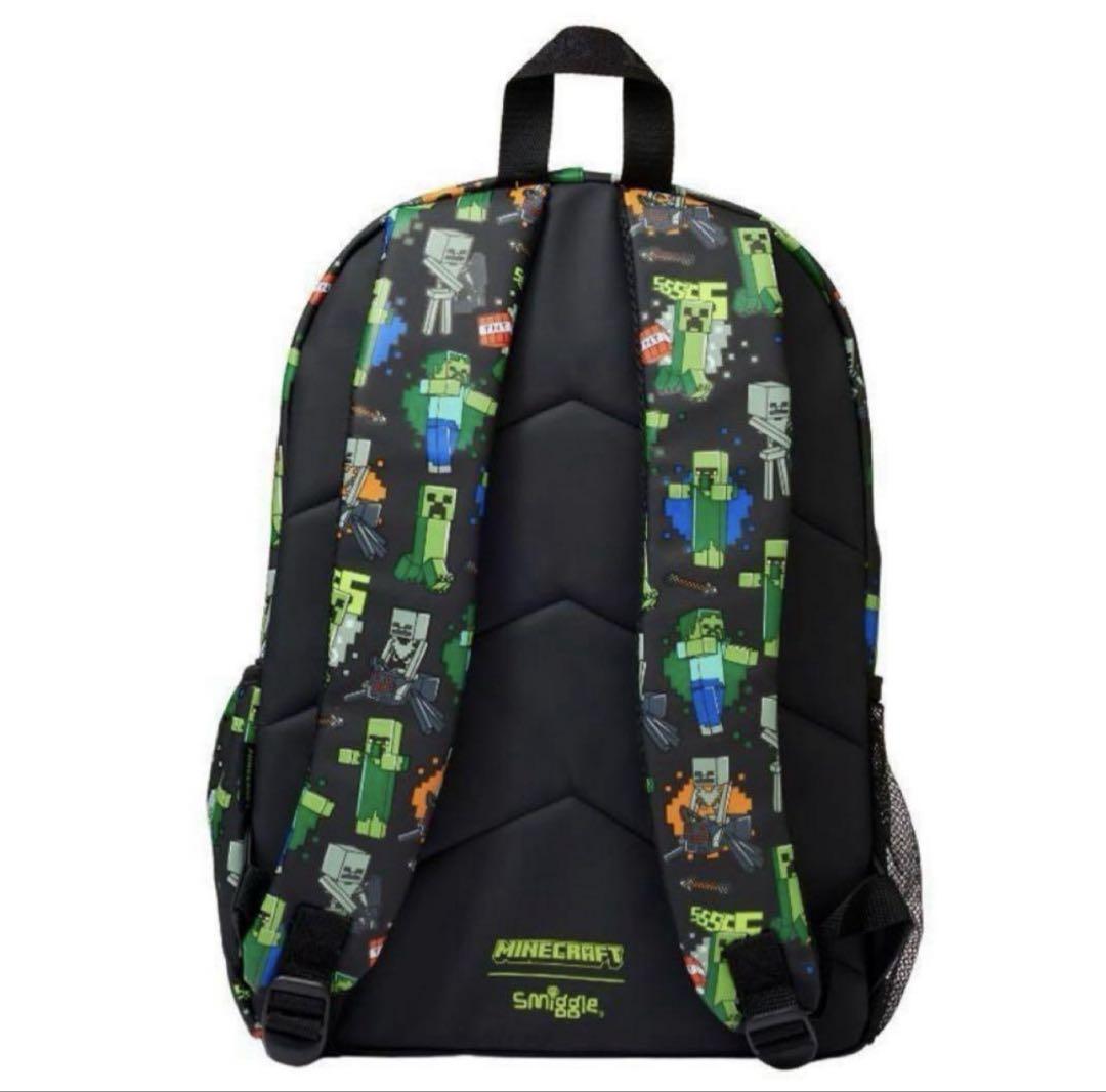 新品★マイクラ × smiggle リュック ☆マインクラフト クリーパー柄 新品未使用タグ付 リュック マイクラ クリーパー smiggle マイン