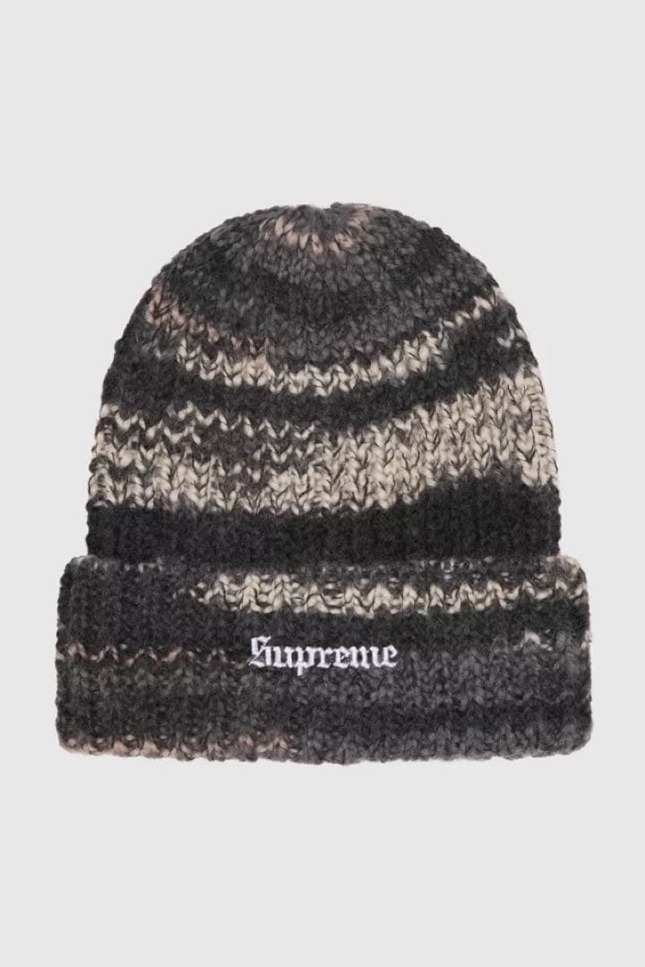 ニット帽 グラデーショングレーSUPREME