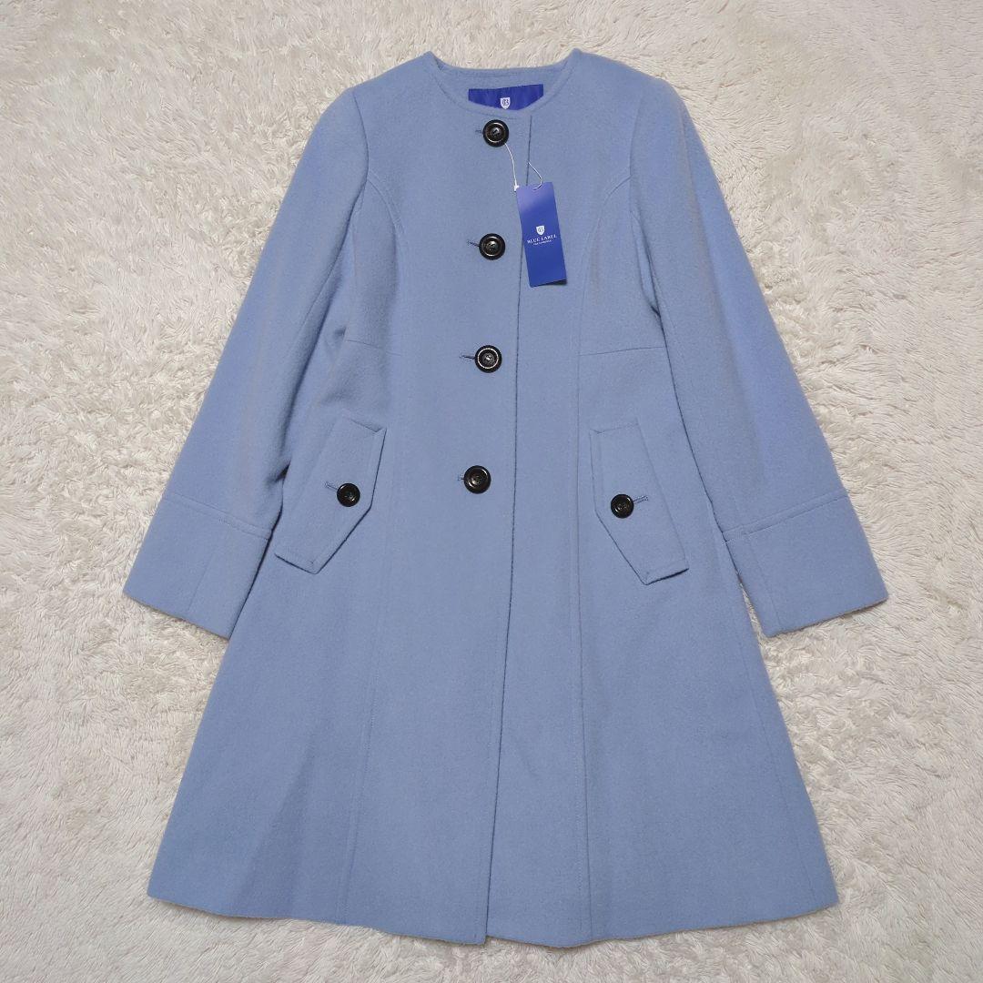 新品タグ付き！ブルーレーベルクレストブリッジ　ノーカラーロングコート　38