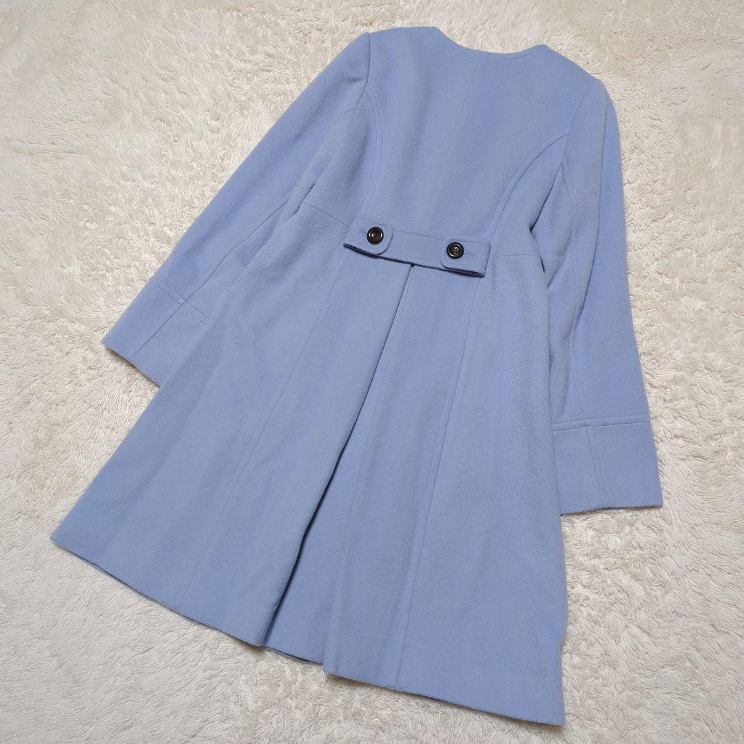 新品タグ付き！ブルーレーベルクレストブリッジ　ノーカラーロングコート　38