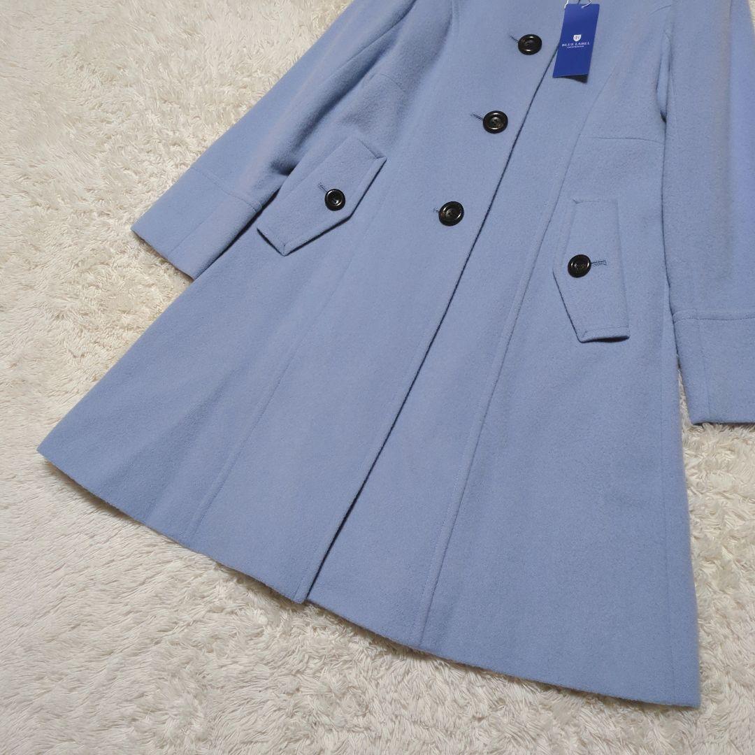 新品タグ付き！ブルーレーベルクレストブリッジ　ノーカラーロングコート　38