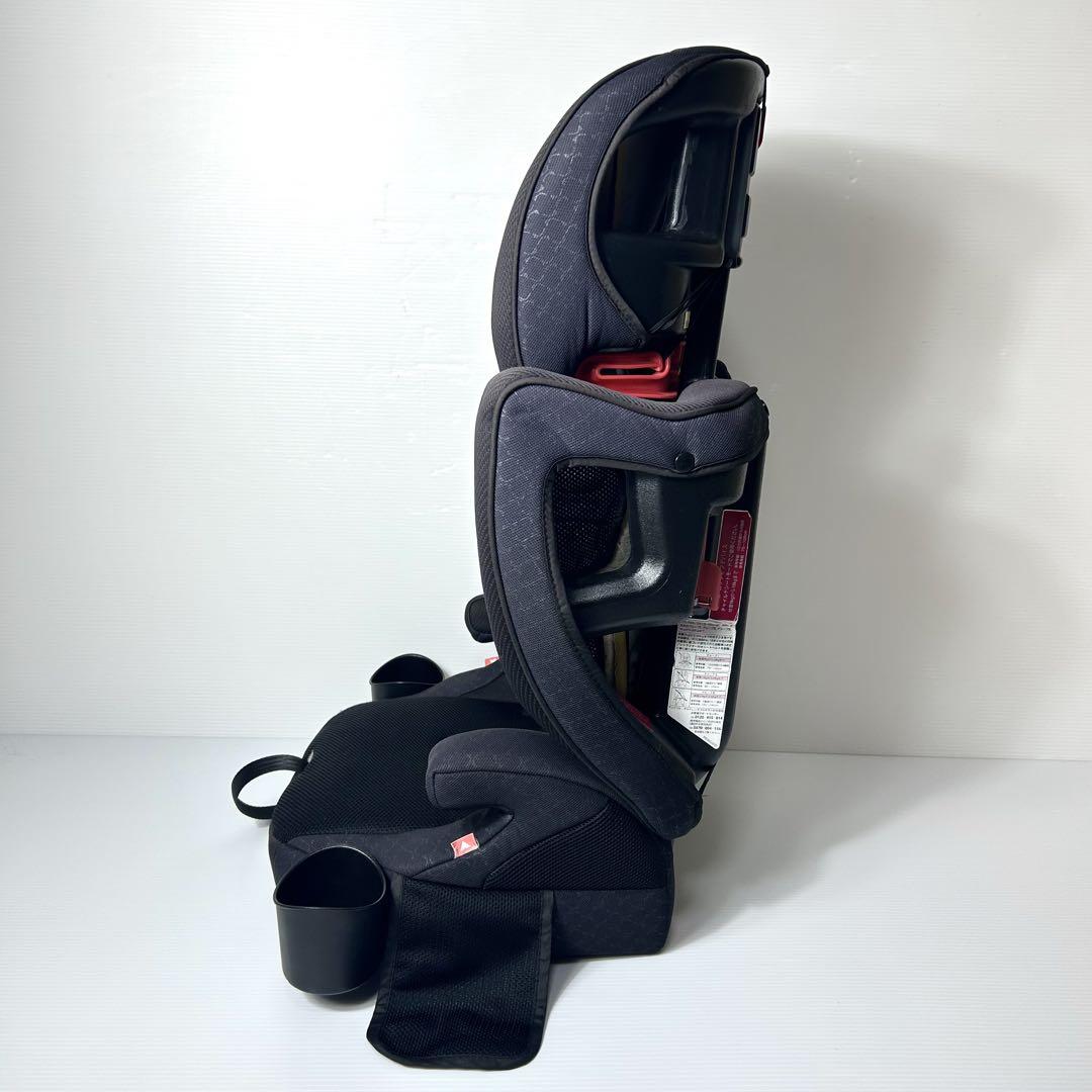 【美品】Aprica AirGroove Plus ブラック ジュニアシート 極美品☆Aprica エアグルーヴ プラス ジュニアシート ブラック
