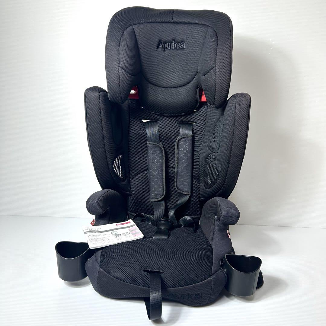 極美品☆Aprica エアグルーヴ プラス ジュニアシート ブラック