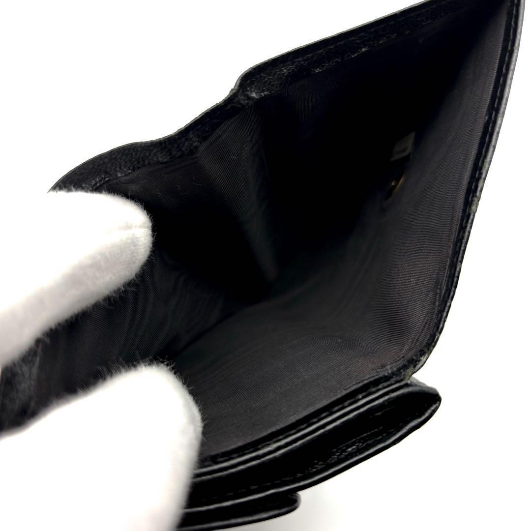 最終価格【美品✨Gカード付】シャネル ココマーク 三つ折 財布