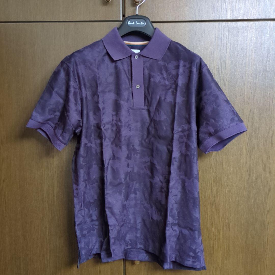 Paul Smith パープル柄ポロシャツ M