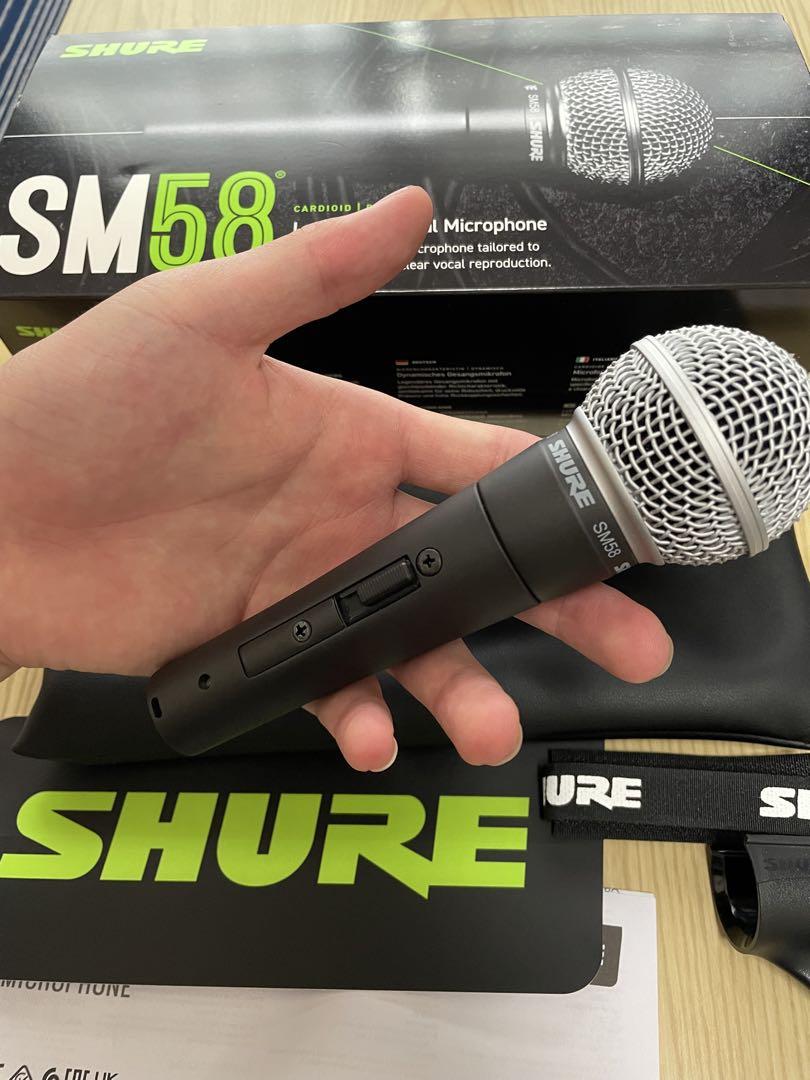 SHURE SM58 ダイナミックマイク 電源スイッチ付き