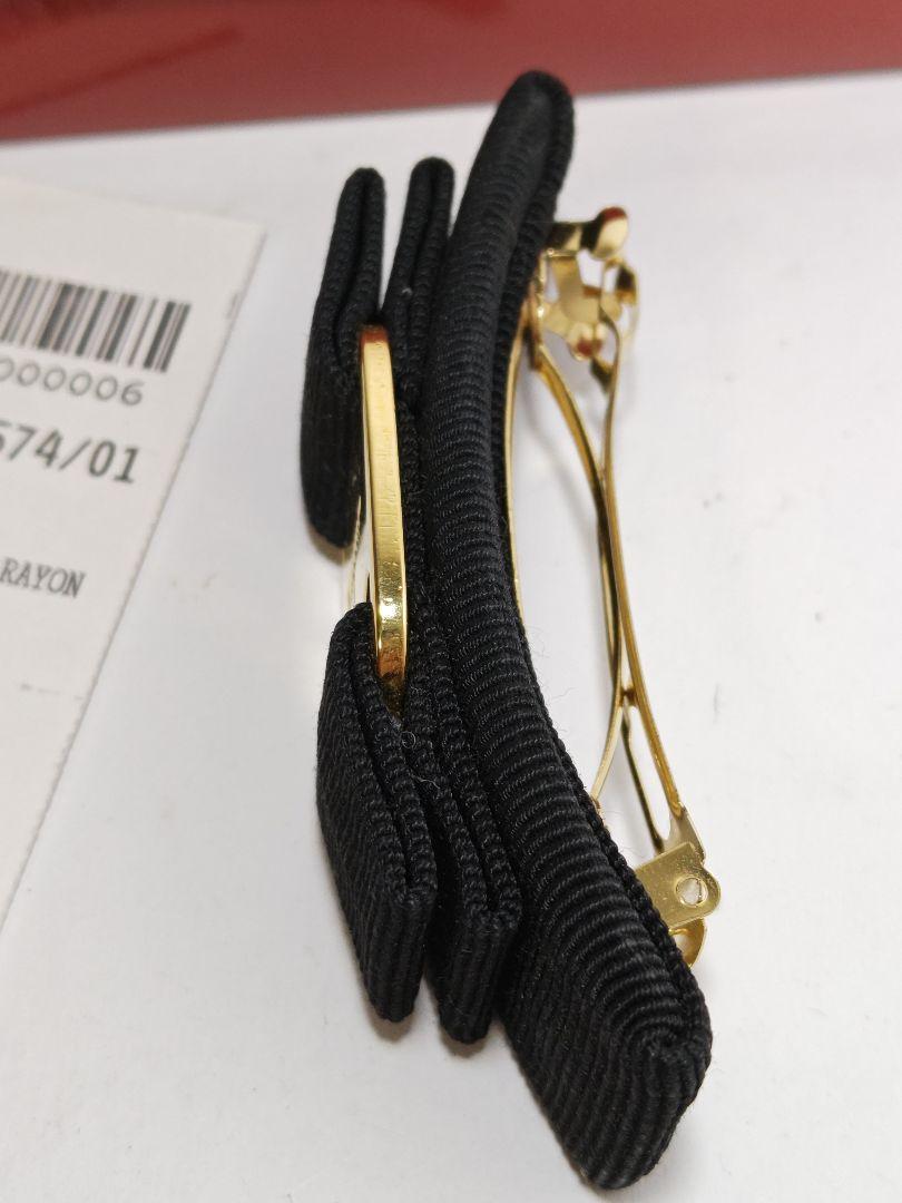 Ferragamo　サルヴァトーレフェラガモ　ヴァラ　バレッタ　ヘアピン　黒
