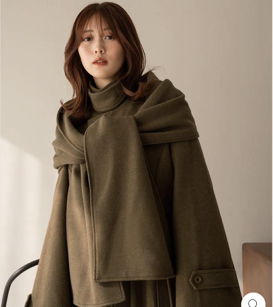 最終値下げmideal shawl long coat /ショールロングコート