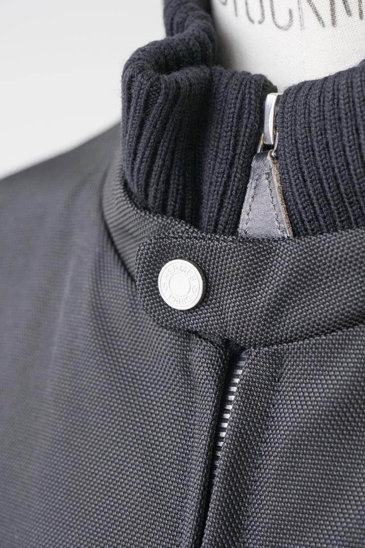 HERMES エルメス ジップ ハーフ コート