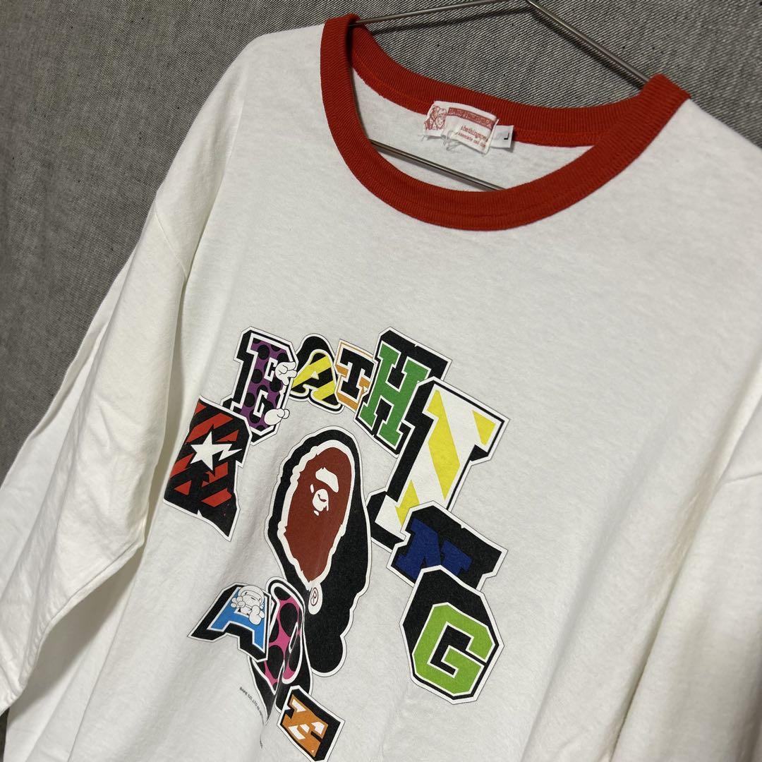 A BATHING APE ア ベイシング エイプ　ロンT 長袖Tシャツ L