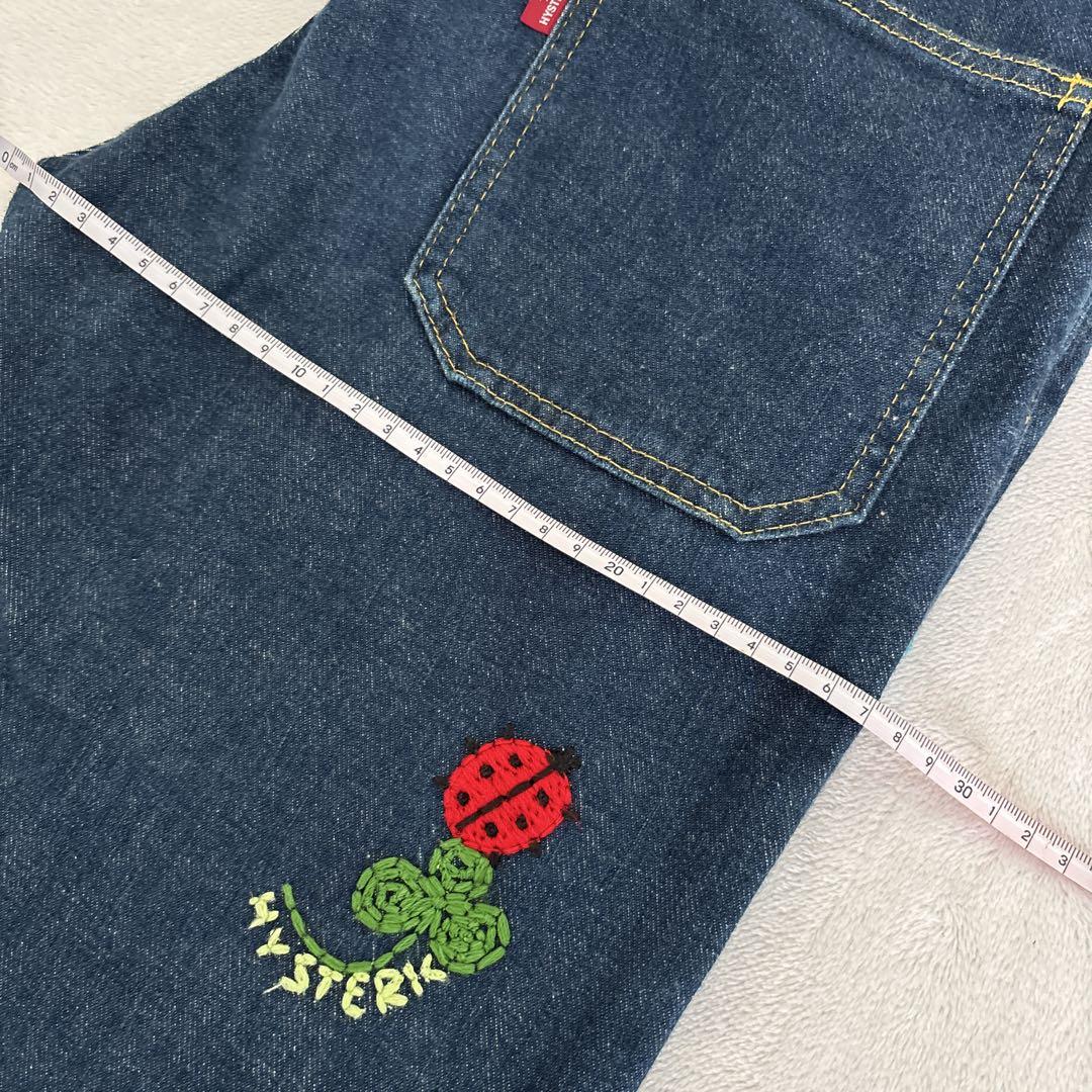 ヒステリックグラマー 刺繍 ロゴ ステッチ フレアー デニム 日本製