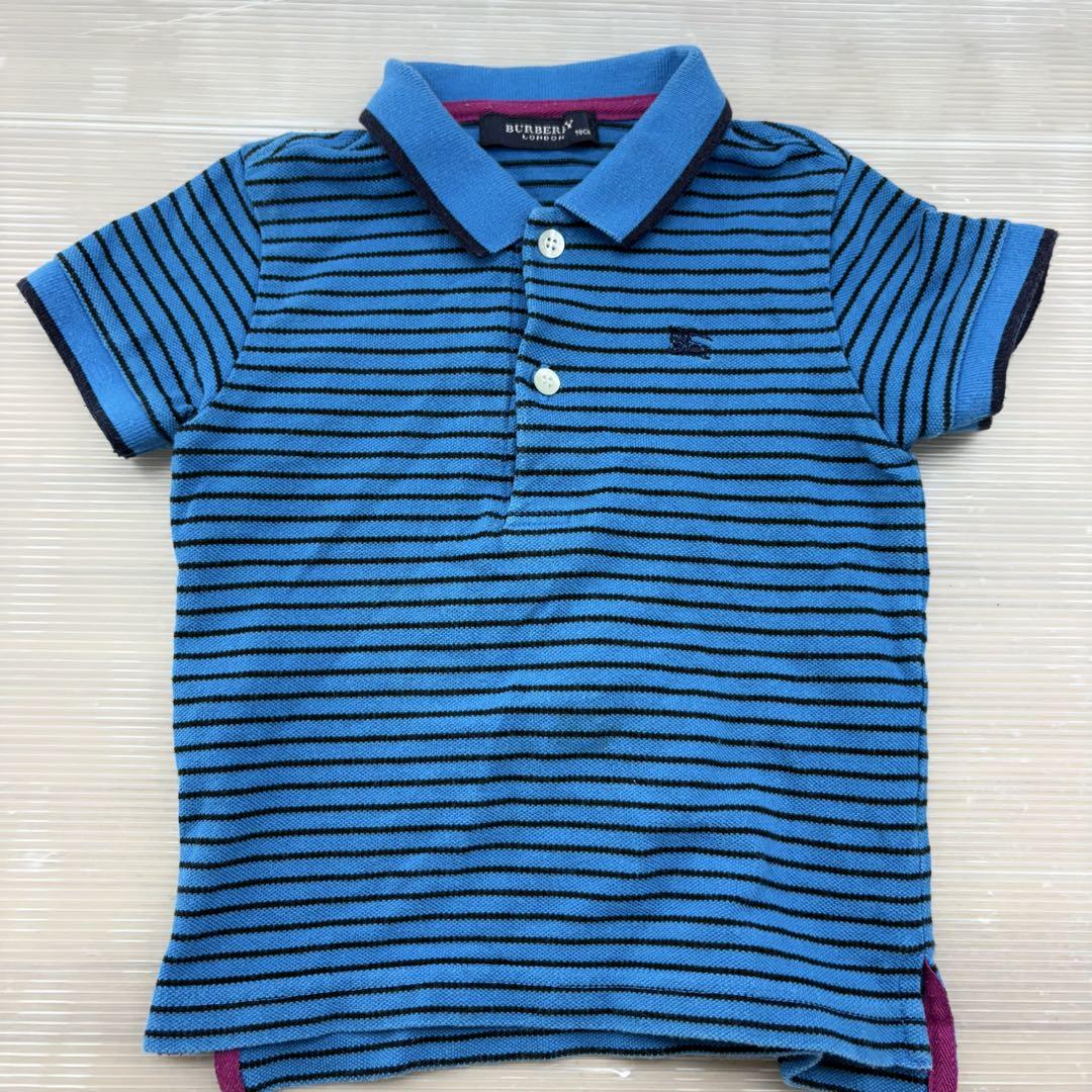 y2k❤️ BURBERRY BLUE LABEL ボーダー ポロシャツ y2k BURBERRY BLUE LABEL ボーダー ポロシャツ - メルカリ