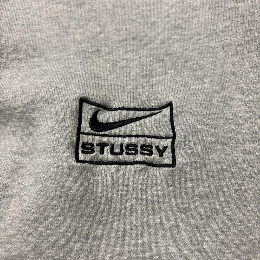 Nike Stussy コラボ クルーネックスウェット グレー 23SS STUSSY x NIKE FLEECE CREW GREY ( ステューシー x ナイキ