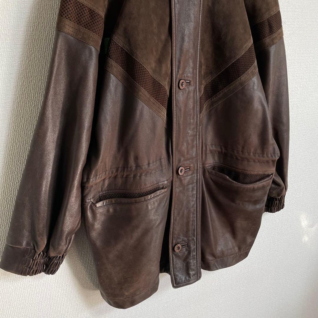 【HILL CREST CLUB 】羊革コート XL サイズ レザージャケット
