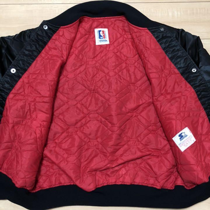 お買い得定番 USA スタジャン ビッグシルエット LkyzU-m93157058727 スターター製✳︎ビンテージ シカゴブルズ 新品人気SALE